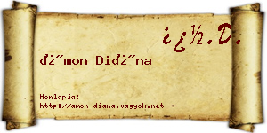 Ámon Diána névjegykártya